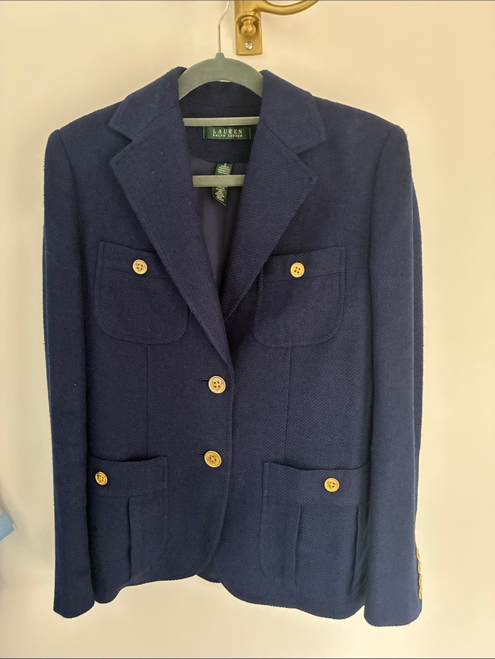 Lauren Ralph Lauren Navy Blazer with Gold Buttons